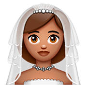Emoji 👰🏽‍♀️ Donna con il velo: Carnagione Olivastra su WhatsApp 2.22.8.79.