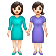 👭🏻 Emoji Duas Mulheres De Mãos Dadas: Pele Clara na WhatsApp 2.22.8.79.