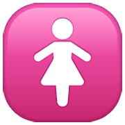 Émoji 🚺 Symbole Toilettes Femmes sur WhatsApp 2.22.8.79.