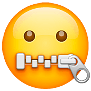 Emoji 🤐 Faccina Con Bocca Con Cerniera su WhatsApp 2.22.8.79.