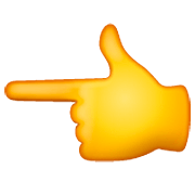 👈 Emoji Dorso Da Mão Com Dedo Indicador Apontando Para A Esquerda na WhatsApp 2.23.2.72.