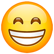 Emoji 😁 Faccina Raggiante Con Occhi Felici su WhatsApp 2.23.2.72.