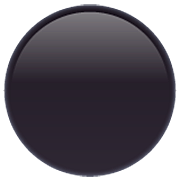 Emoji ⚫ Cerchio Nero su WhatsApp 2.23.2.72.