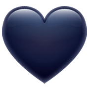 🖤 Emoji Corazón Negro en WhatsApp 2.23.2.72.