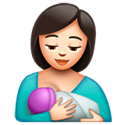Emoji 🤱🏻 Allattare: Carnagione Chiara su WhatsApp 2.23.2.72.