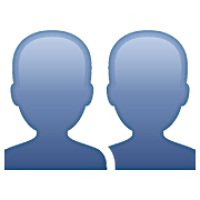 Emoji 👥 Profilo Di Due Persone su WhatsApp 2.23.2.72.
