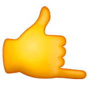 Emoji 🤙 Mano Con Gesto Di Chiamata su WhatsApp 2.23.2.72.