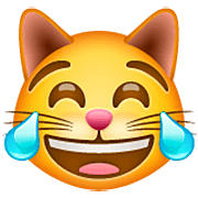 Katze mit Freudentränen WhatsApp 2.23.2.72.