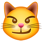 Emoji 😼 Gatto Con Sorriso Sarcastico su WhatsApp 2.23.2.72.