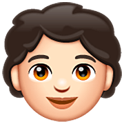 Emoji 🧒🏻 Bimbo: Carnagione Chiara su WhatsApp 2.23.2.72.