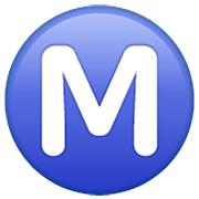 Emoji Ⓜ️ Pulsante M Cerchiata su WhatsApp 2.23.2.72.