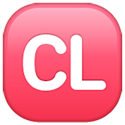 🆑 Emoji Großbuchstaben CL in rotem Quadrat WhatsApp 2.23.2.72.