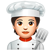 🧑🏻‍🍳 Emoji Chef De Cozinha: Pele Clara na WhatsApp 2.23.2.72.