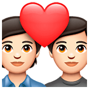 Emoji 💑🏻 Coppia Con Cuore, Carnagione Chiara su WhatsApp 2.23.2.72.