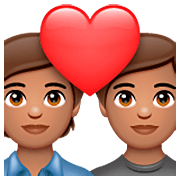 Émoji 💑🏽 Couple Avec Cœur, Peau Légèrement Mate sur WhatsApp 2.23.2.72.