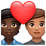 🧑🏿‍❤️‍🧑🏽 Emoji Liebespaar: Person, Person, dunkle Hautfarbe, mittlere Hautfarbe WhatsApp 2.23.2.72.