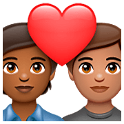 Émoji 🧑🏾‍❤️‍🧑🏽 Couple Avec Cœur: Personne, Personne, Peau Mate, Peau Légèrement Mate sur WhatsApp 2.23.2.72.