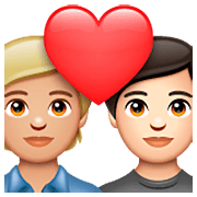 🧑🏼‍❤️‍🧑🏻 Emoji Pareja Enamorada: Persona, Persona, Tono De Piel Claro Medio, Tono De Piel Claro en WhatsApp 2.23.2.72.