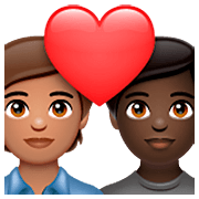 Émoji 🧑🏽‍❤️‍🧑🏿 Couple Avec Cœur: Personne, Personne, Peau Légèrement Mate, Peau Foncée sur WhatsApp 2.23.2.72.