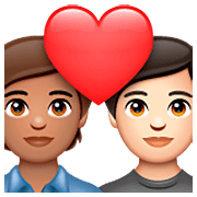 Emoji 🧑🏽‍❤️‍🧑🏻 Coppia Con Cuore: persona, persona, Carnagione Olivastra, Carnagione Chiara su WhatsApp 2.23.2.72.