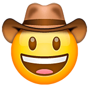 🤠 Emoji Gesicht mit Cowboyhut WhatsApp 2.23.2.72.