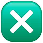 Emoji ❎ Croce Con Quadrato su WhatsApp 2.23.2.72.