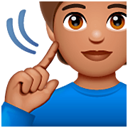 🧏🏽 Emoji Persona Sorda: Tono De Piel Medio en WhatsApp 2.23.2.72.