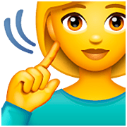 Emoji 🧏‍♀️ Donna Con Problemi Di Udito su WhatsApp 2.23.2.72.