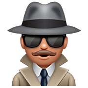Emoji 🕵🏽 Detective: Carnagione Olivastra su WhatsApp 2.23.2.72.