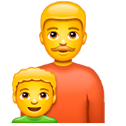 👨‍👦 Emoji Familie: Mann, Junge WhatsApp 2.23.2.72.