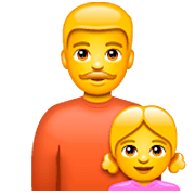 Emoji 👨‍👧 Famiglia: Uomo E Bambina su WhatsApp 2.23.2.72.