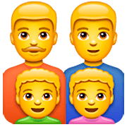 👨‍👨‍👦‍👦 Emoji Família: Homem, Homem, Menino E Menino na WhatsApp 2.23.2.72.