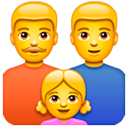Emoji 👨‍👨‍👧 Famiglia: Uomo, Uomo E Bambina su WhatsApp 2.23.2.72.