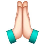 🙏🏻 Emoji Manos En Oración: Tono De Piel Claro en WhatsApp 2.23.2.72.