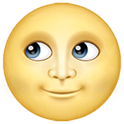 🌝 Emoji Vollmond mit Gesicht WhatsApp 2.23.2.72.