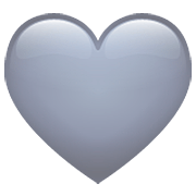 🩶 Emoji Corazón Gris en WhatsApp 2.23.2.72.