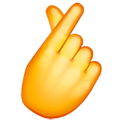 🫰 Emoji Mão Com Dedo İndicador E Polegar Cruzado na WhatsApp 2.23.2.72.