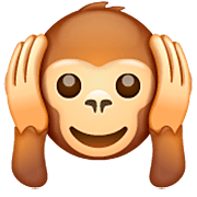 🙉 Emoji sich die Ohren zuhaltendes Affengesicht WhatsApp 2.23.2.72.
