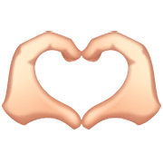 🫶🏻 Emoji Mãos De Coração: Pele Clara na WhatsApp 2.23.2.72.