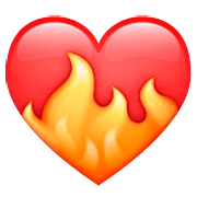 ❤️‍🔥 Emoji Corazón en el fuego en WhatsApp 2.23.2.72.