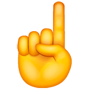 Emoji ☝️ Indice Verso L’alto su WhatsApp 2.23.2.72.