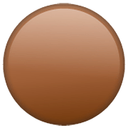 Emoji 🟤 Cerchio Marrone su WhatsApp 2.23.2.72.