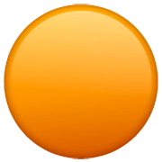 Emoji 🟠 Cerchio Arancione su WhatsApp 2.23.2.72.
