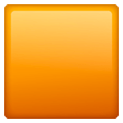🟧 Emoji oranges Viereck WhatsApp 2.23.2.72.