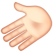 Emoji 🫲🏻 Mano Sinistra: Carnagione Chiara su WhatsApp 2.23.2.72.
