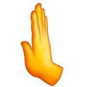 🫷 Emoji Nach Links Drückende Hand WhatsApp 2.23.2.72.
