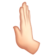 🫷🏻 Emoji Mão A Empurrar Para A Esquerda: Pele Clara na WhatsApp 2.23.2.72.