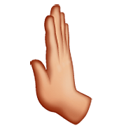🫷🏼 Emoji Nach Links Drückende Hand: Mittelhelle Hautfarbe WhatsApp 2.23.2.72.
