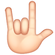 Emoji 🤟🏻 Gesto Ti Amo: Carnagione Chiara su WhatsApp 2.23.2.72.