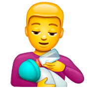 👨‍🍼 Emoji Homem Alimentando Bebê na WhatsApp 2.23.2.72.